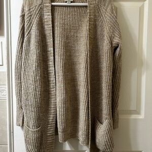 Cozy Tan Knit Cardigan